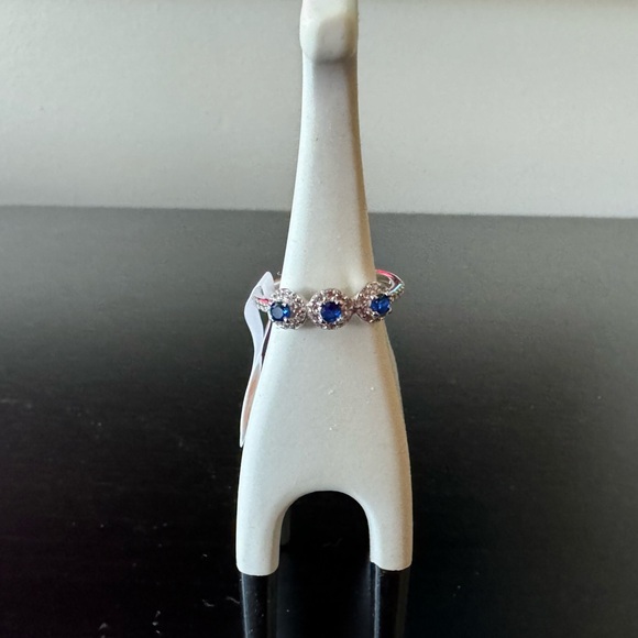 BP Sterling Band with Burma Blue Spinel (RBP 5410) - Picture 7 of 10